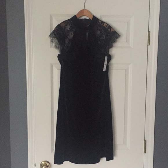 White House Black Market Velvet Dress Size 6 - Picture 3 of 5